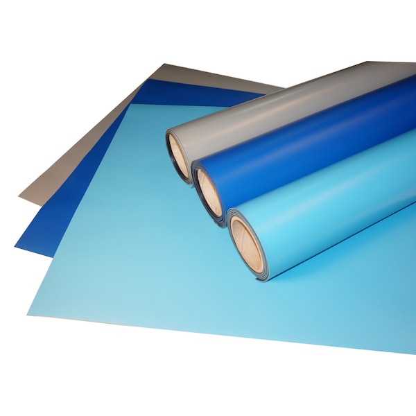 24" x 36" x .060", Gray, Rubber Table Mat, Including Hardware
